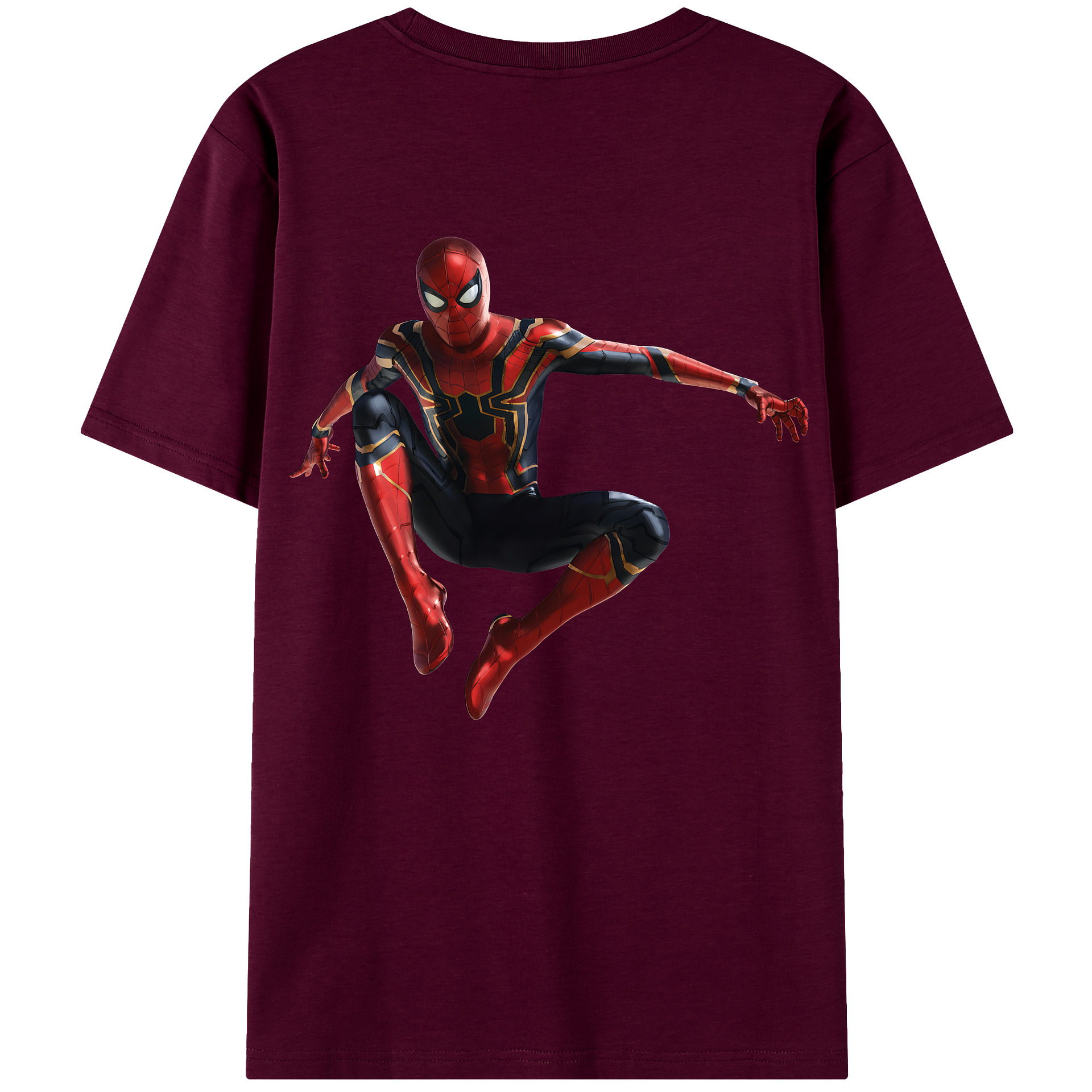 （画像用） Spider Man スパイダーマン レディース半袖Tシャツ(バックプリント)